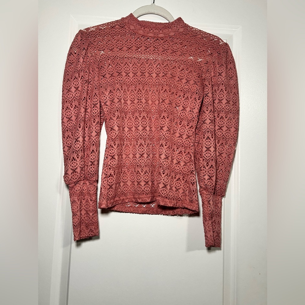 Salmon colored blouse